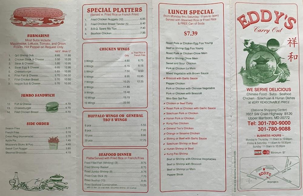 Eddy's Carryout Menu image 3